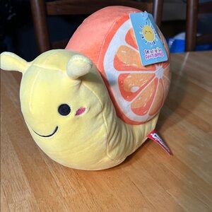 Sunny Snail Plush Toy with Citrus Shell